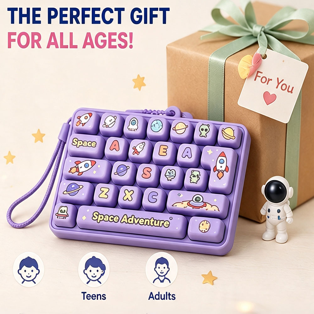 Gaming Console Buttons - Chaveiro de Teclado Mecânico com 26