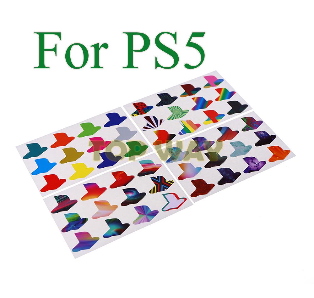 Gaming Console Buttons - 12 peças/lote Adesivos Coloridos para PS5,