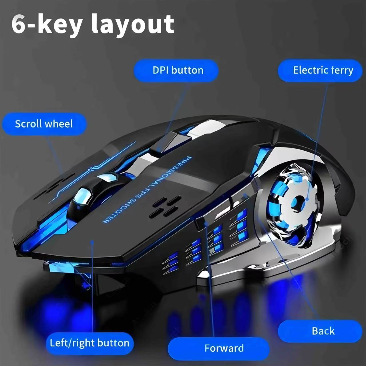 Mouse bluetooth para jogos, mo - Gaming Console Buttons avaliação e preço
