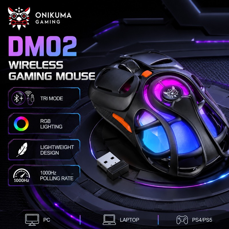 Mouse Gamer Sem Fio ONIKUMA DM - Gaming Console Buttons avaliação e preço